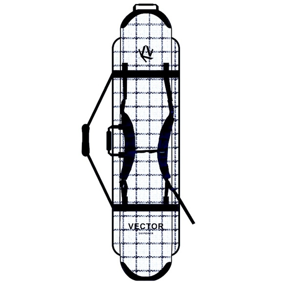 new! waterproof snowboard carrying coverlet B&W Lattice or Fire Plaid neoprene - Picture 2 of 16